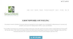 Desktop Screenshot of groundworkcounseling.com